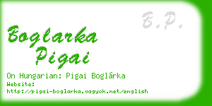 boglarka pigai business card