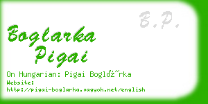 boglarka pigai business card